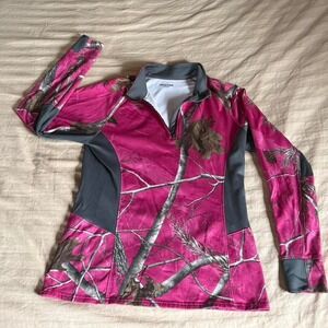 Realtree | Pink Camo 1/4 Zip Pullover